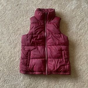 OLD NAVY Fleece Lined Zip Up Puffer Vest Royal Velvet